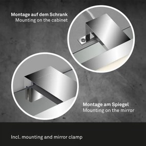 Briloner 2299-018 -Illuminazione specchio da bagno LED dimmerabile LED/8W/230V IP44