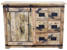 BEILY - madia legno di mango sei cassetti