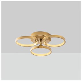 Plafoniera LED in oro ø 17 cm Halka - Opviq lights