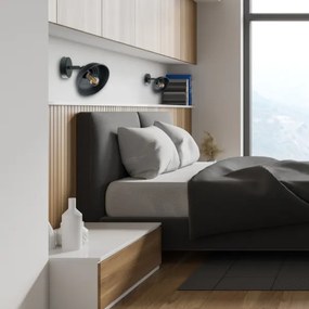 Faretto da parete FAUN 1xE27/60W/230V nero