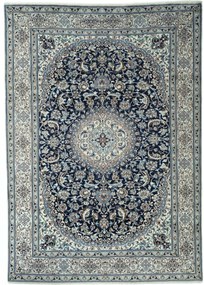 Nain Tappeto persiano 350x250 Blu (Iran) Annodato A Mano