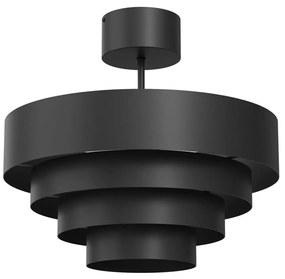 Lampadario a plafone RINGS 1xE27/15W/230V nero