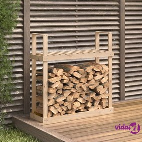 vidaXL Portalegna 110x35x108,5 cm in Legno Massello di Pino