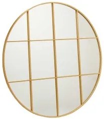 Specchio da parete Rotondo Dorato Metallo (100 x 2,5 x 100 cm)