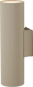Japandi wandlamp taupe incl. LED 3-staps dimbaar in Kelvin en oplaadbaar - Ribelle