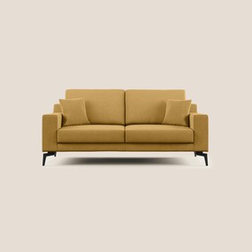Prestige divano moderno in microfibra smacchiabile T11 giallo 166 cm