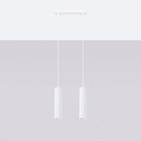 Lampadario bianco Gleam – Sollux