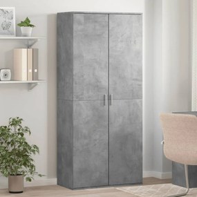 Scarpiera Grigio Cemento 80x39x178 Cm İn Legno Multistrato /