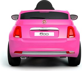 Macchina Elettrica per Bambini 12V con Licenza Fiat 500 Rosa...