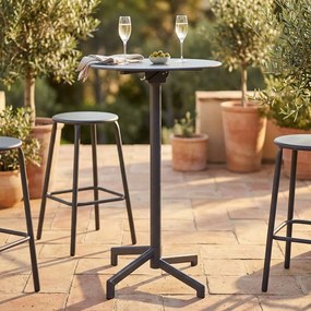 OPERA - tavolo alto da giardino in acciaio