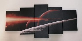 Quadri 5 pezzi – Pianeti nella galassia