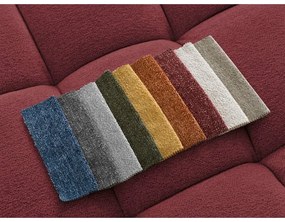 Divano angolare burgundy allungabile e con contenitore (penisola a sinistra/a U) con rivestimento in ciniglia Everest – Bobochic Paris