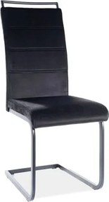 Sedia H441 velluto nero