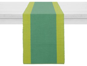 Runner bicolore cotone 40x120 cm verde e lime