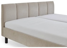 Letto matrimoniale imbottito beige rete non inclusa 180x200 cm Joker – Meise Möbel