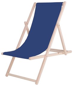 Lettino da giardino blu/faggio