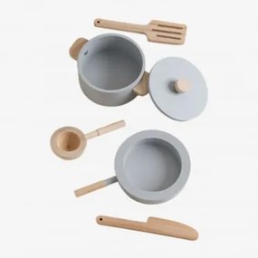 Utensili Da Cucina In Legno Jatta Kids Grigio - Sklum