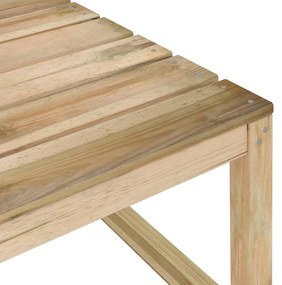 Set divani da giardino 2 pz in legno di pino impregnato verde