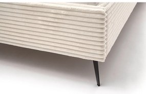 Letto matrimoniale imbottito beige rete non inclusa 160x200 cm Matera – Meise Möbel