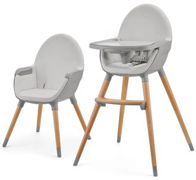 KINDERKRAFT - Seggiolone 2in1 FINI2 faggio/grigio