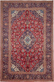 Kashan Tappeto persiano 300 x 200 Rosso (Iran) Annodato A Mano