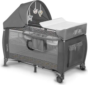 Lionelo - Lettino da viaggio SVEN PLUS grigio