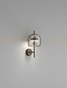 Jube applique a parete s fume' trasparente nero opaco 2 l2214 1 le...