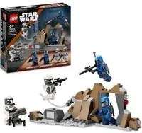 LEGO STAR WARS PACK AGGUATO SU MANDALORE CON 4 PERSONAGGI DA THE MANDORLIAN CON ARMI JETPACK E GROTTA