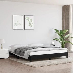 Giroletto Senza Materasso Nero 180x200 Cm İn Tessuto /