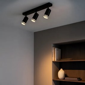 Faretto PIPE 3xGU10/10W/230V nero