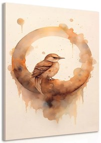 Quadro su tela – Uccellino sognante