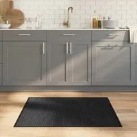 Tappeto Rettangolare Nero 80x100 cm in Bamb 376900