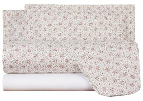 Completo Lenzuola in Percalle Petite-bouquet Matrimoniale -