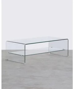 Tavolino Rettangolare in Cristallo Temperato (110,5 x 55,5 cm) Endil - The Masie