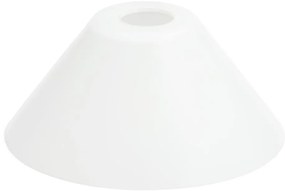 Vetro di ricambio per lampadario E27 diametro 22 cm bianco