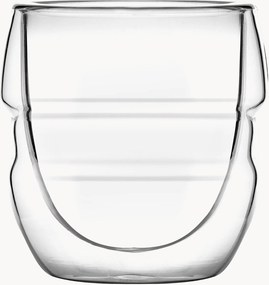 Set di 2 tazzine da caffè a doppia parete in vetro borosilicato Sferico