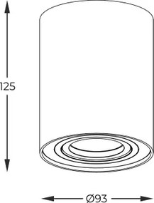Zuma Line 20038-BK-N - Faretto LED RGBW dimmerabile RONDOO 1xGU10/6W/230V nero + telecomando