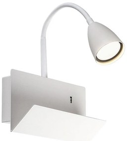 Rabalux 71090 - Applique con mensola TACITO 1xGU10/25W/230V bianco