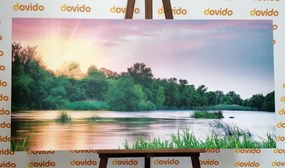 Stampa su tela – Alba sul fiume