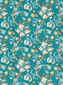 Clarke & Clarke Carta da parati Golden Lily - Teal