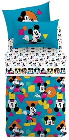 Copriletto Trapuntato Singolo Mickey geo Disney, in cotone