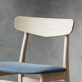 Sedia da pranzo in rovere in colore blu-naturale Mosbøl - Hammel Furniture