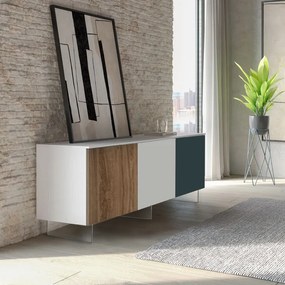 Madia Tori linea Contact 3 con piedi in vetro