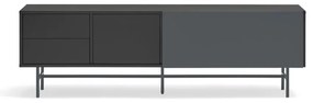 Tavolo TV nero-antracite 180x56 cm Nube - Teulat