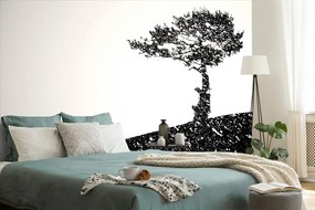Carta da parati – Silhouette dell'albero