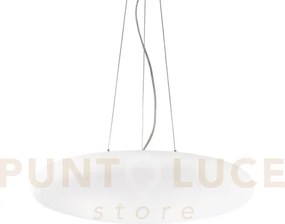 Smarties lampadario sospeso in vetro e cavi di acciaio 3 luci attac...