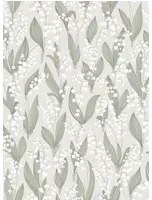 Sandberg Tapete Liljekonvalj - Spring Green