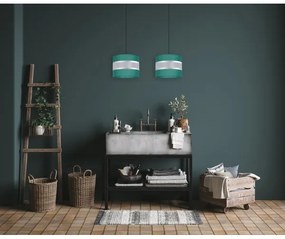 Lampadario su corda   CORAL 2xE27/60W/230V verde