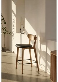 Sedia da bar in legno di quercia Pero - Unique Furniture