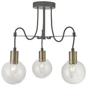 LUXERA 64402 - Lampadario a sospensione con filo ABRAZO 3xE14/40W/230V